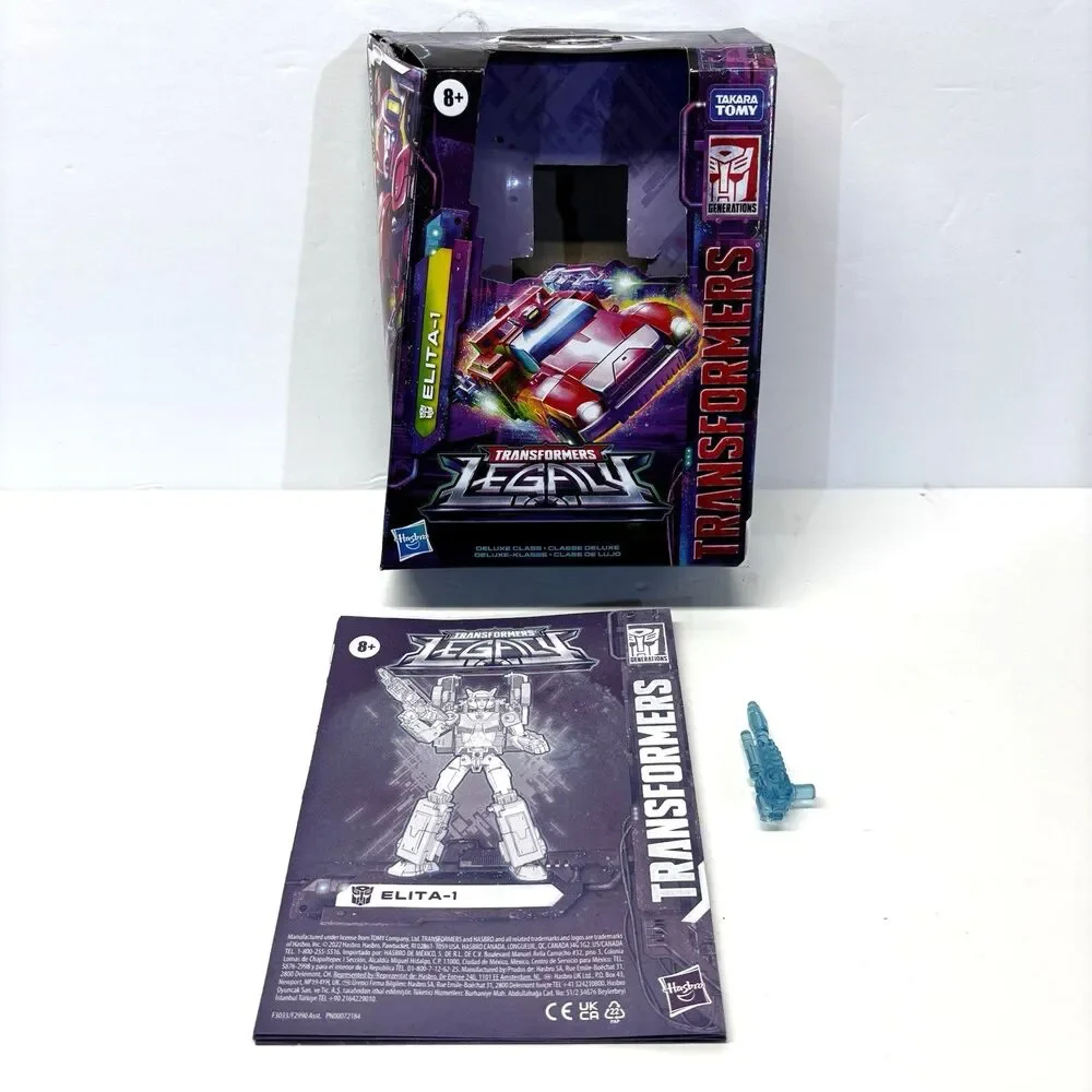 Transformers Elita 1 Legacy Deluxe Class Box, Manual, 1 Gun (NO FIGURE INCLUDED)
